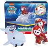 Paw Patrol, Aqua Pups Marshall and Dolphin Action Figures Set, Kids Toys for Ages 3 and up