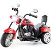 COSTWAY 6V Moto Elettrica per Bambini, Moto Cavalcabile con 3 Ruote e Luci, Avanti e Indietro, 2,5-3 km/h, Ideale per Bambini 3 Anni+, Carico 30kg (Rosso nuovo)