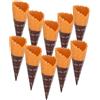 AUTSUPPL Cono Gelato Mini Realistico per Casa delle Bambole 10 Pezzi Pvc | Supporto in Carta, Finitura Artigianale Precisa, per Progetti Creativi e Scene in Miniatura