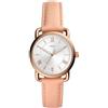 Fossil Orologio Copeland da donna, movimento al quarzo, cassa in acciaio inossidabile oro rosa 34 mm con cinturino in pelle, ES4823
