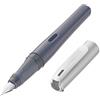 Pelikan 802772 - Penna stilografica Pelikano Up, colore: antracite, pennino M per destrorsi, con cartuccia di inchiostro