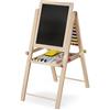 Ricokids Lavagna magnetica per bambini, con accessori per abaco, girevole, pieghevole