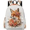 TPISLI Zainetti Fox Alunni Elementare Borsa Scolastica Animal Fox Ragazze Classe 7-9 Daypack Resistente Grande Gita Uso Quotidiano Tempo Libero Gita Uso Quotidiano