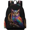 TPISLI Zaini Owl Studenti Scuola Primaria Borsa Scuola Bird Theme Bambina 8 Anni School Bag Comodo Durable Tempo Libero Tempo Libero Outdoor Viaggio Uso Quotidiano
