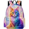 TPISLI Zainetto Cat Alunni Elementare Zainetto Animal Kitten Bambini 7-11 Anni Cartella Studenti Leggero Resistente Ritorno a Scuola Tempo Libero Outdoor Viaggio