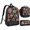 ASD Jewerly Personalizzato Dirt Bike Themed Backpack Regalo, nome personalizzato Motocicletta Motocross Motocicletta Stampa Casual Backpack Borsa Daypack per laptop