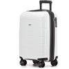 CRUW Bagaglio a Mano, Serratura TSA Approvata, Ruote Doppie Spinner Silenziose Espandibile Valigia Leggera - Una volta Espansa 56x45x25 cm, Limite Cabina per easyJet, BA, Jet2 e altre compagnie
