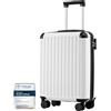COOLIFE Valigia Cabina 55x40x20 EasyJet Ryanair Bagaglio a mano Rigida ABS | PC Lucchetto TSA, 4 doppie ruote, leggera, resistente, maneggevole - per priority, affari & weekend, silenziose, compatte