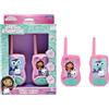 Lexibook, La casa delle Bambole di Gabby, Walkie-Talkie 200m, Gioco di Comunicazione per Bambini, Clip da Cintura, Funzionamento a Batteria, Rosa, TW12GDHLXB