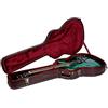 Crossrock 335 - Custodia per chitarra elettrica semi-cava, colore: Argento Wooden Marrone