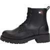 Tommy Jeans Stivali da donna Tjw con lacci e tacchetti EN0EN03104 Stivaletti alla caviglia, nero (nero), 40