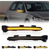 POPMOTORZ Frecce LED Specchietto, 2 Pezzi Dinamiche Indicatore di Direzione per Specchietto Retrovisore per VW Golf 7 Variant R-line GTI Sportsvan Limousine E-Golf Touran 2, Nero