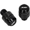 Zzhang Compatibile Con X ADV X-ADV XADV 750 2021-2026 Accessori Moto M10 * 1.25 CNC In Alluminio Foro Specchio Tappi Viti Bulloni Tappi Di Copertura(Black)