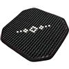 BANGHA Coprisedile Auto in Palline di Legno Naturale Cuscino for sedile estivo con perline di legno, rinfrescante, traspirante e resistente, versatile for casa, ufficio e auto.(1PC black)