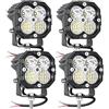RIGIDON 4x mini faro da lavoro led, 3 pollici 30W 3000lm fari di Profondità