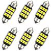 AGLINT C5W 36mm LED Lampadine CANBUS 9SMD Auto Festone Luce Bianco 6000K | C5W Lampadine 36mm LED CANBUS 6411 6418 12V per Auto Dome Cupola Mappa Plafoniera Tronco Cortesia Targa Luce Bianca 6 Pezzi
