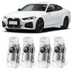 Sylswx 4 Pezzi Compatibile con Luci Proiettore Porta BMW Serie 1 2 3 4 5 6 7er M GT X1 X3 X4 X5 X6, Luci Portiera Auto illuminazione d'ingresso, Luce LED di Benvenuto accessories