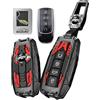 WUZUTU Custodia per chiave meccanica in metallo, compatibile con Chery Tiggo 4 7 8 Tiggo 9 Jaecoo j7 j8, accessorio di protezione per chiavi DR4.0 DR5.0 DR6.0 2021-2025, cover per chiave C, nero