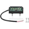Yinaolan 1 luce LED per targa, grado di protezione IP65 | Cavo piatto a due conduttori, rosso/nero, per rimorchi a 12 V/24 V, cablaggi per autoveicoli e strisce luminose a LED