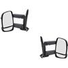 Johns, Adatto per Fiat Ducato specchietto retrovisore esterno (250/251) 07/06, set sinistro e destro, nero