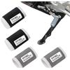 LIANCHEN 4 pezzi Universali Protezioni per Scarpe del Cambio da Moto in Silicone Copertura del cambio in gomma siliconica restringibile per motociclette Accessori Moto Uomo e Donna (Nero + Grigio)