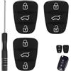 Uliwamowi 3 Pezzi Guscio Cover Scocca Chiave in Gomma Auto, Compatibile con Hyundai ix35 ix20 i30 i20 i10 Elantra Veloster Kia Sportage Soul Ceed Rio Picanto Venga, Guscio Chiave, 3 Tasti Pulsanti Telecomando