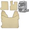 Generic Tappetini per camion adatti per DAF XF 106 CF Euro 6, automatico, in ecopelle, trapuntato