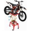 YIEMJS Ponte sollevatore idraulico per moto, sollevatore per moto, ponte sollevatore a forbice, regolabile in altezza 305-800mm, ponte sollevatore per moto, ruote fino a 160kg di portata per officine