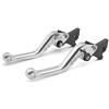 VTSGBLS Leva Freno Frizione Regolabile Moto Per Royal Enfield Per Super Meteor 650 2024 Leva frizione freno(Argento 147mm)