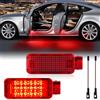 POPMOTORZ 2 luci LED per porte auto e interni per Audi A2/A3 8P/A4 B5/B6/B7/B8/A5 S5/A6 C5/S6 C5/A7 5D/A8 4D/RS4/RS6/TT/TTS, alloggiamento rosso