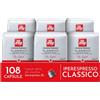 illy Caffè in Capsule Iperespresso CLASSICO 108 Capsule Totali 100% Arabica con