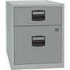 Bisley Home Mobile Mobile da appoggio PFA, 1 cassetto Universale, 1 cassetto HR, Metallo, 355, Argento, 40 x 41,3 x 52,8 cm