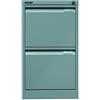 BISLEY Armadietto sospeso a 1 Binario DIN A4, 2 cassetti HR, Metallo, 355 Argento, 62.2 x 41.3 x 71.099999999999994 cm