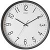 Versa Raven Orologio NUOVO MECCANISMO E QUALITÀ MIGLIORATA, Silenzioso e Decorativo, per Cucina, Soggiorno o Sala da Pranzo, Misure (A x L x P) 50 x 5 x 50 cm, Polipropilene, Colore Bianco e Nero