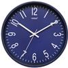 Versa Raven Orologio NUOVO MECCANISMO E QUALITÀ MIGLIORATA, Silenzioso e Decorativo, per Cucina, Soggiorno o Sala da Pranzo, Misure (A x L x P) 30 x 4,3 x 30 cm, Polipropilene, Colore Blu