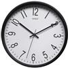 Versa Raven Orologio NUOVO MECCANISMO E QUALITÀ MIGLIORATA, Silenzioso e Decorativo, per Cucina, Soggiorno o Sala da Pranzo, Misure (A x L x P) 30 x 4,3 x 30 cm, Polipropilene, Colore Bianco e Nero