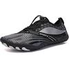 Wygwlg Uomo Scarpe A Piedi Nudi, Scarpe d'Acqua con Modelli Quick-Dry Anti-Slip Traspirante Leggero Slip-on Scarpe Ideale per Lo Sport All'aperto Escursionismo (Color : Black, Size : 38 EU)