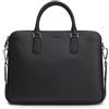 BOSS Pelle borsa da ufficio borsa a tracolla New Crosstown Document Case Black nero