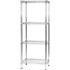 Scaffale 4 Ripiani 60x45x160 cm in Metallo Cromato Tosini