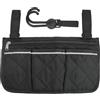 AMANDELIZABE Passeggino, braccioli per sedia a rotelle, tasca laterale Walker con strisce riflettenti, borsa impermeabile per sedia a rotelle, scooter mobilità, walker, accessori per il trasporto.