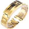 ROUHO Cinturino Acciaio Inossidabile 20mm 21mm Bracciale Metallo Ricambio Estremità Curva Argento Oro per Rolex Cosmograph Daytona