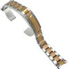 ROUHO Cinturino Acciaio Inossidabile 20mm 21mm Bracciale Metallo Ricambio Estremità Curva Argento Oro per Rolex Cosmograph Daytona