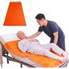 PEPE Mobility Telino ad Alto Scorrimento Tubolare per Anziani, 200x100 cm | Telo Trasferimento Allettati e Disabili, Taffetà di Poliestere Arancione, Radiotrasparente, Riutilizzabile, Lavabile