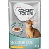 Concept for Life Sterilised Cats con Pollo - in salsa - 85 g