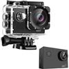Wusvive Action Camera 4K con WiFi, snorkeling grandangolare a 170° | Materiale ABS, registrazione a 30 fps, compatto 16 x 6 x 23 cm, ideale per immersioni, snorkeling e sport all'aria aperta