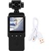 Agatige Videocamera Vlog, action camera portatile stabilizzazione multiasse 1080P | Rotazione dell'obiettivo di 270 gradi e 360 gradi, fotocamera ruotabile, fotografia all'aperto