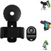 Jreiiolk Adattatore universale per telefono e telecomando per otturatore della fotocamera wireless per telescopio, microscopi, telescopi, birillo, birillo, adatto per oculari da 16 mm-50 mm e telefoni iPhone