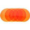 HEMOTON Filtri per Faretti LED, Pellicola Adesiva Diffusore Luce Calda in PET, Rotondi Arancia 15 cm, Set da 5 per Lampade e Festività