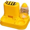 PETCUTE Dispenser Automatico Cibo Acqua Gatti,Distributore Crocchette Cani Gatti 2.2L,Facile Da Pulire,Alimentatore per Animali Domestici di Grande Capacità,Distributore di Acqua per Animali Domestici