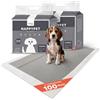 AQPET Tappetini igienici assorbenti con Carboni Attivi per Cane Traverse per Animali Domestici Cuccioli Anti Odore, 60x90 cm, 100 Pezzi